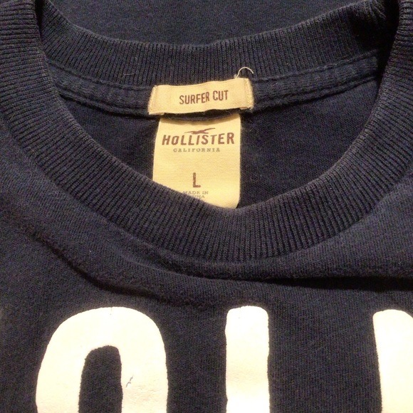 Hollister 1922 Black Surfer Cut Short Sleeve T Shirt Size L - Picture 5 of 6